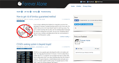 Desktop Screenshot of foreveralone.net